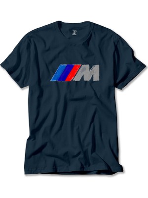 Z zepplin Bmw M Power Brush Lacivert Tişört