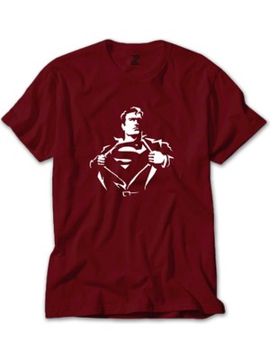 Z zepplin Superman Man Kırmızı Tişört