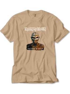 Z zepplin Iron Maiden The Book Of Souls Krem Tişört