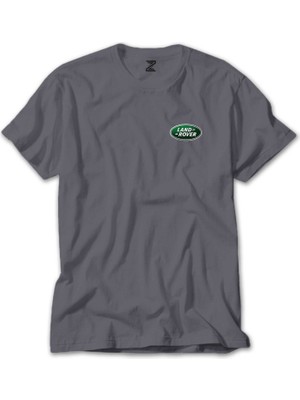Z zepplin Land Rover Logo Gri Tişört