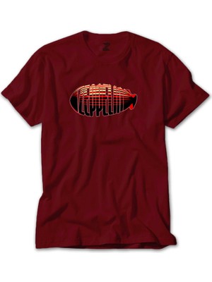 Z zepplin LED Zeppelin Zeplin Kırmızı Tişört