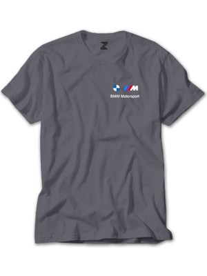 Z zepplin Bmw Logo M Power Motorsport 2 Gri Tişört