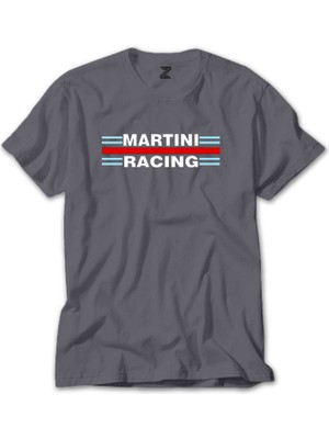 Z zepplin Martini Racing Gri Tişört