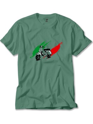 Z zepplin Vespa In Italy Yeşil Tişört
