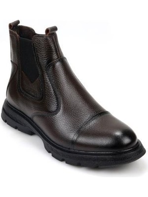 Papuçcity Bzky 2311 Erkek Kauçuk Taban Termal  Deri Bot