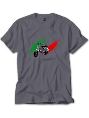 Z zepplin Vespa In Italy Gri Tişört
