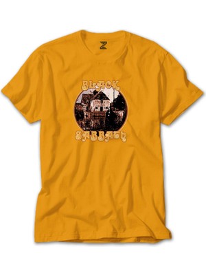 Z zepplin Black Sabbath House Album Sarı Tişört