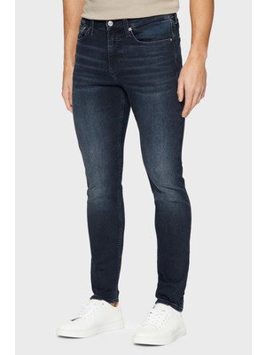 Calvin Klein Streç Pamuklu Skinny Fit Normal Bel Dar Paça Jeans J30J3265261BY Erkek Kot Pantolon J30J326526 1by