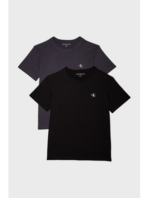 Calvin Klein Pamuklu Regular Fit Bisiklet Yaka 2 Pack T Shirt J30J3201990GM Erkek T Shirt J30J320199 0gm