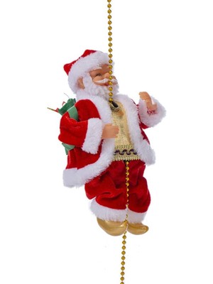 Mundo Venta Yılbaşı Noel Baba Figürü Zincire Tırmanan Noel Baba (Yurt Dışından)