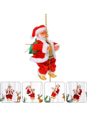 Mundo Venta Yılbaşı Noel Baba Figürü Zincire Tırmanan Noel Baba (Yurt Dışından)