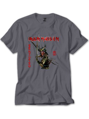Z zepplin Iron Maiden Senjutsu Gri Tişört