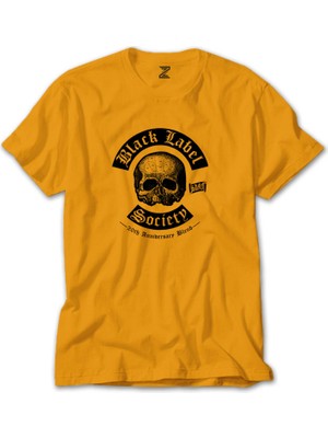 Z zepplin Black Label Society 20 Anniversary For Society Tour Sarı Tişört