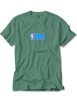 Z zepplin Nba Logo Yeşil Tişört