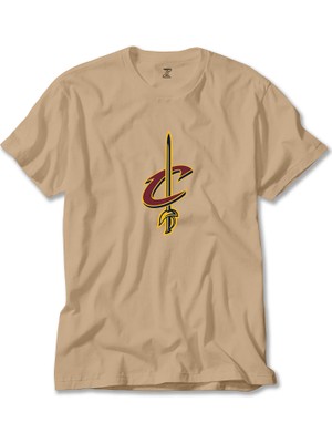 Z zepplin Clevaland Cavaliars Sword Krem Tişört