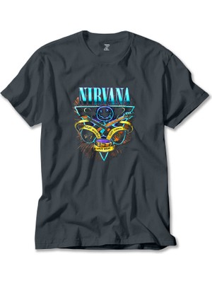 Z zepplin Nirvana Poster Füme Tişört