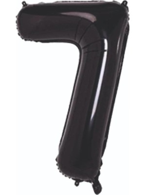 7 Rakam Folyo Balon Siyah 75CM