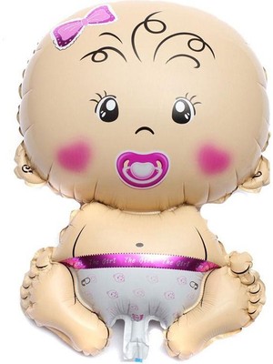 Bebek Pembe Folyo Balon 60CM