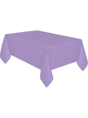 Lila Plastik Masa Örtüsü 137X270CM