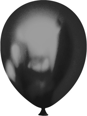 Metalik Siyah Balon 10'lu Paket