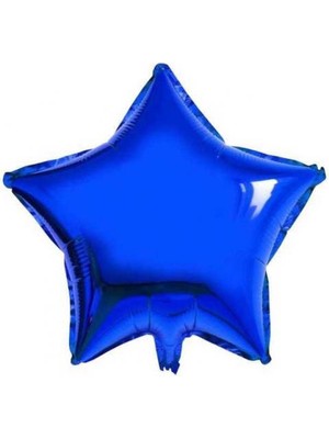 Lacivert Yıldız Folyo Balon 25CM