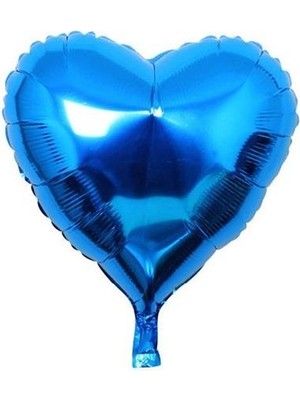 Koyu Mavi Kalp Folyo Balon 45CM