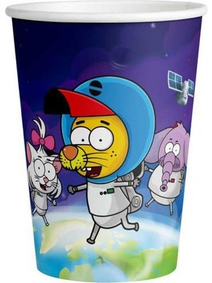 Kral Şakir Uzayda Karton Bardak 8'li