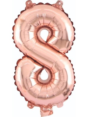 8 Rakam Folyo Balon Rose Gold 75CM