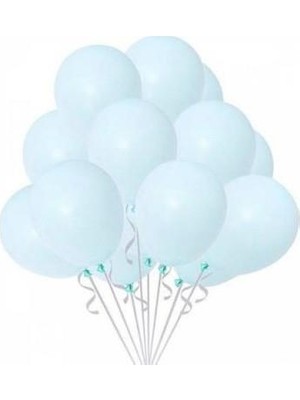 Makaron Açık Mavi Balon 100'LÜ Paket