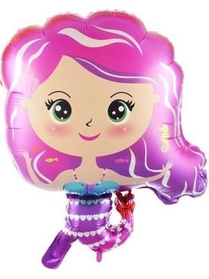 Deniz Kızı Temalı Folyo Balon 51X68CM