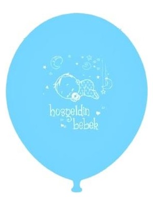 Hoşgeldin Bebek Mavi Balon 5'li Paket