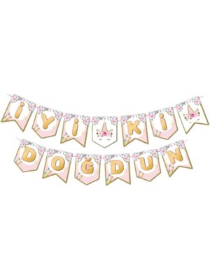 Unicorn Iyi Ki Doğdun Harf Banner