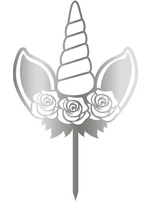 Unicorn Güllü Gümüş Pleksi