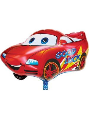 Kırmızı Araba Cars Folyo Balon 65X50CM