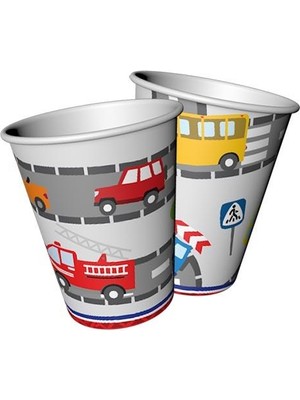 Trafik Karton Bardak 8'li