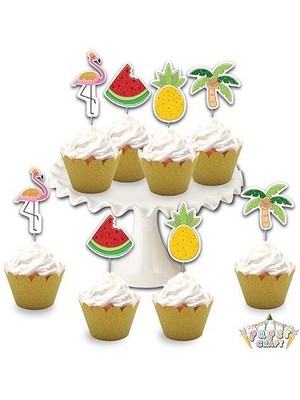 Flamingo Simli Eva Delux Kürdan Seti 8'li