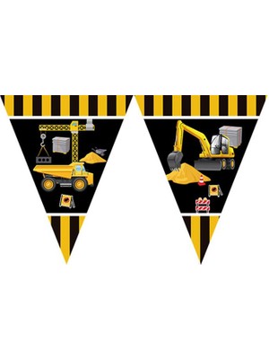 Iş Makineleri Üçgen Flama