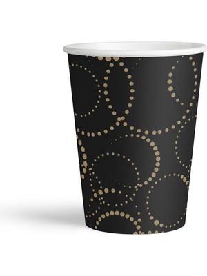 Siyah Elegant Karton Bardak 6'lı