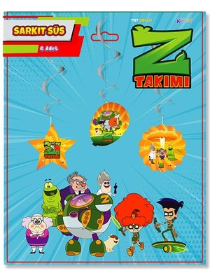 Z Takımı Tavan Süs Seti 6'lı