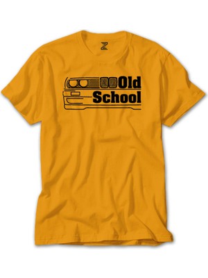 Z zepplin Bmw Old School E30 Sarı Tişört