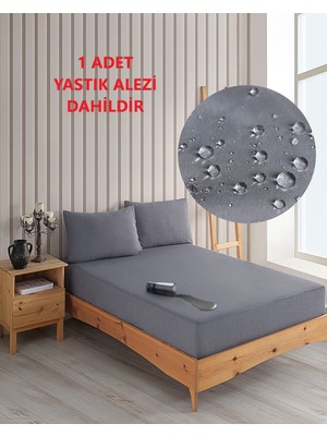 Gülcü Tek Kişilik Renkli Mikro Set Mikro Fitted Sıvı Geçirmez Yastık Alezi ve Yatak Alezi Seti