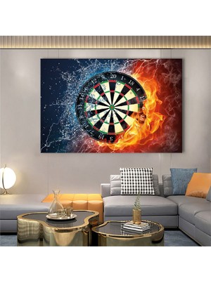 Zevahir Mobilya Dekorasyon 120x80 Cm Dart Kanvas Tablo