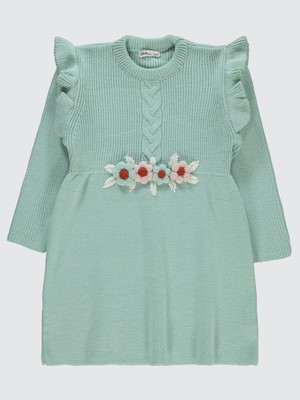 Civil Girls Kız Çocuk Elbise 6-9 Yaş Çağla Yeşili