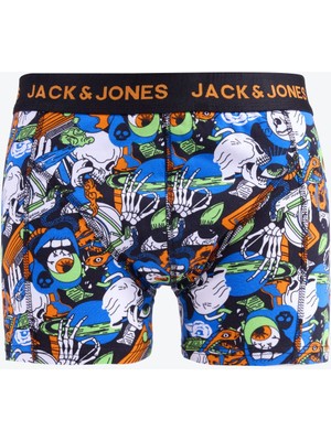 Jack & Jones Siyah Erkek Boxer 12276151_JACSPACE Skull Trunk Try