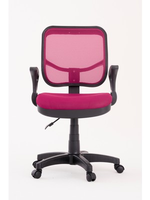 Türksit 807 File Çalışma Koltuğu Plastik Ayak Pembe