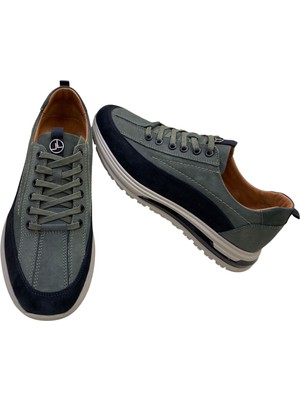 Sula Erkek Bağcıklı Iç ve Dış Yüzey Hakiki Deri Ithal Imperyal TABAN-2404-HAKİ