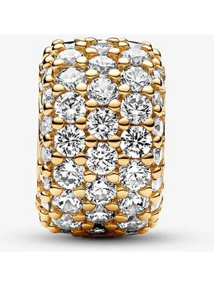 Pandora Işıltılı Pavé Üç Sıralı Charm 762820C01