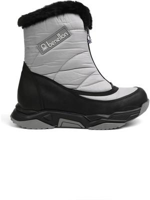 Benetton® | BN-30393 - 3256 Gri Siyah - Kadın Bot