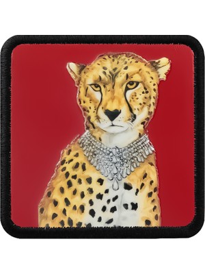V1  Leopar - 1ks Kod Logolu Unisex Kırmızı-Siyah Bench (Patch)