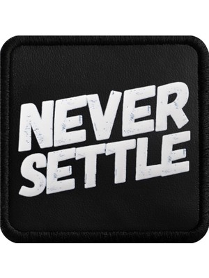 V1  Never Settle - 1ss Kod Logolu Unisex Siyah-Siyah Bench (Patch)